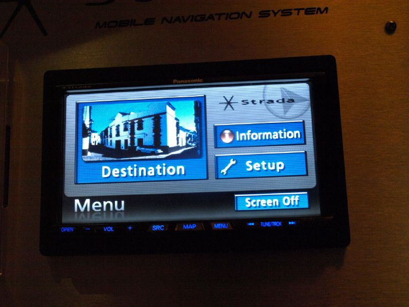 Illustration for article titled Is Panasonic There Yet? Strada In-Car GPS Debuts But Where's The Portable?